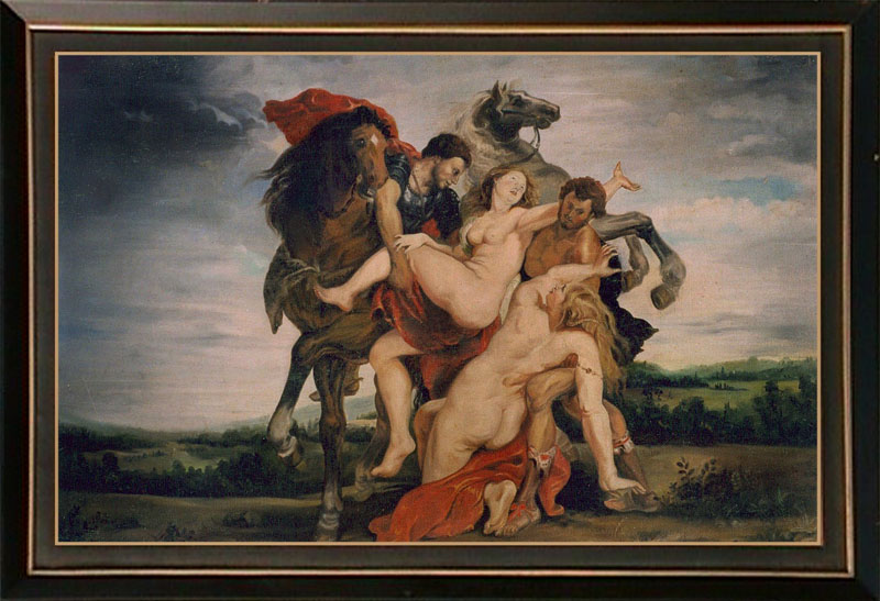 Rape of the daughter of Leucippus (size - 53 x 37 inch)